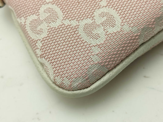 GUCCI Old 152616 1502 GG Canvas Coin Case