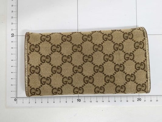 GUCCI Coach CW778 Long Wallet / Gucci GG Canvas Long Wallet