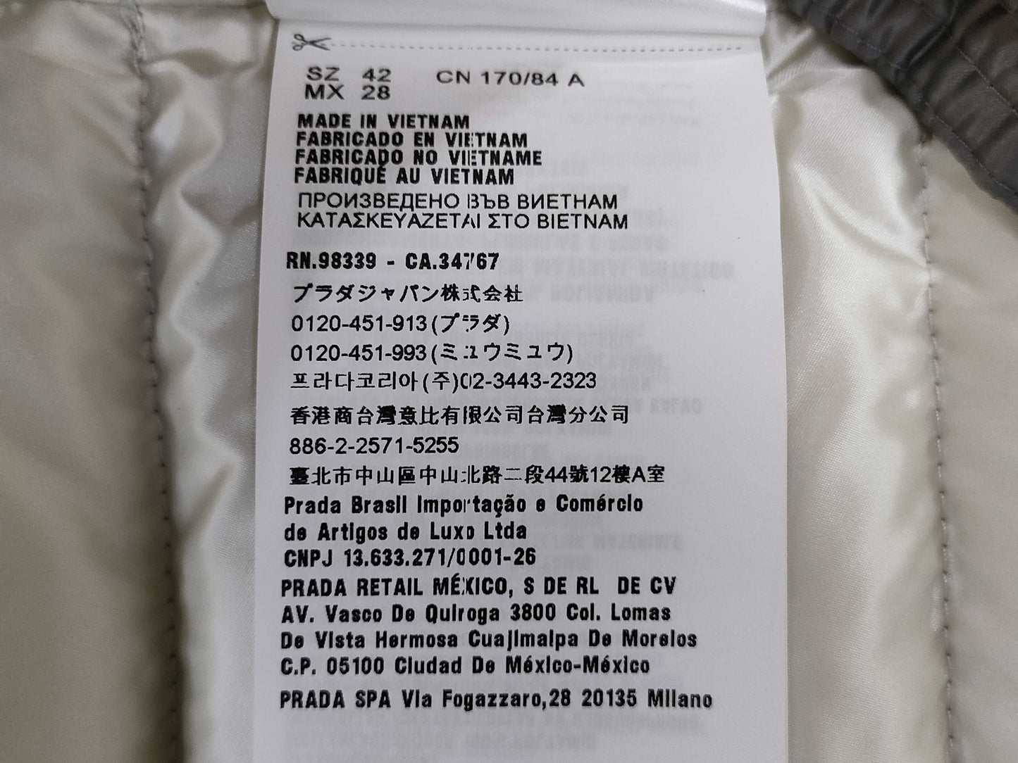 PRADA Women's Down Vest with Tags