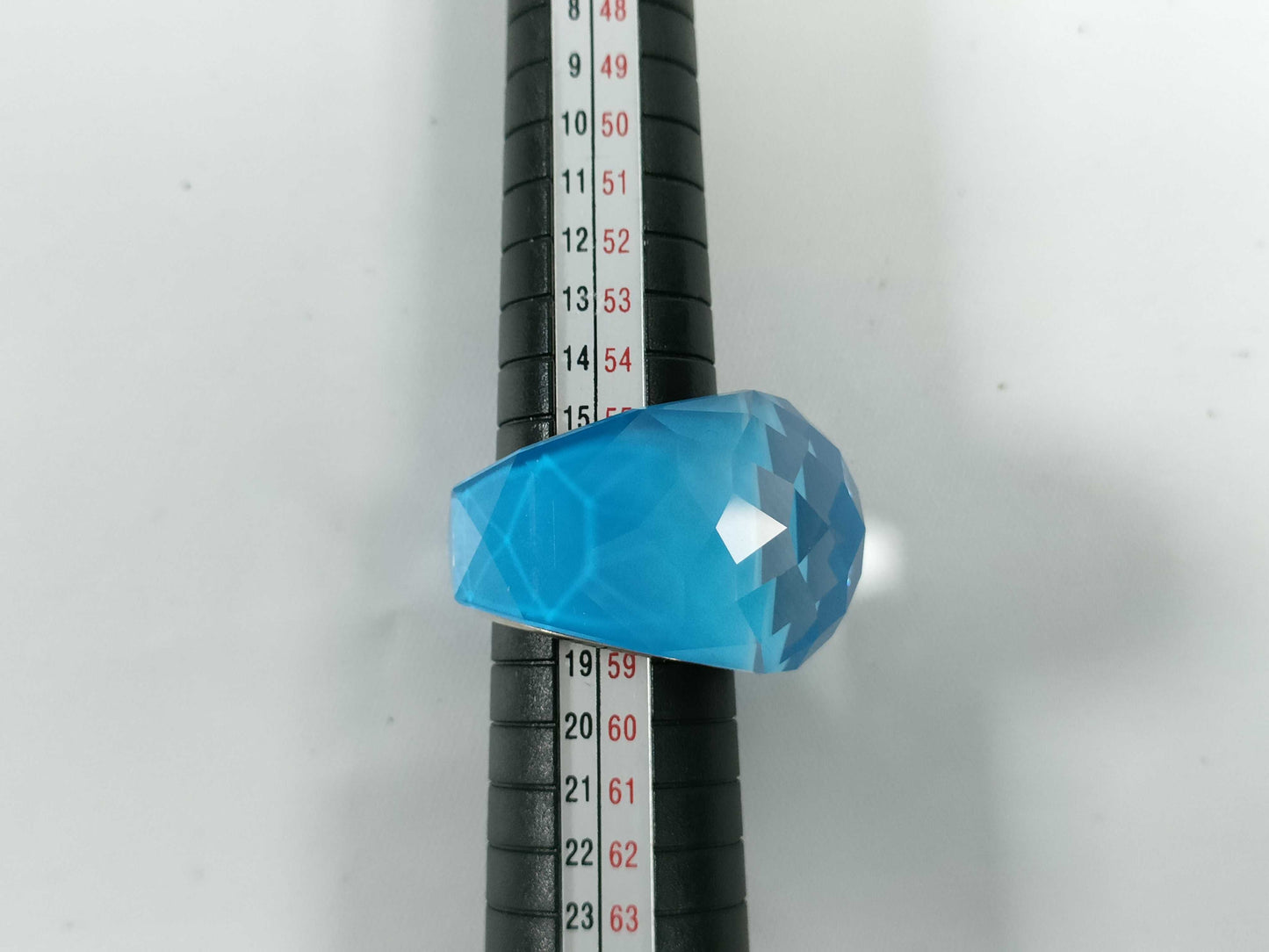 SWAROVSKI Wide Blue Cut Crystal Ring