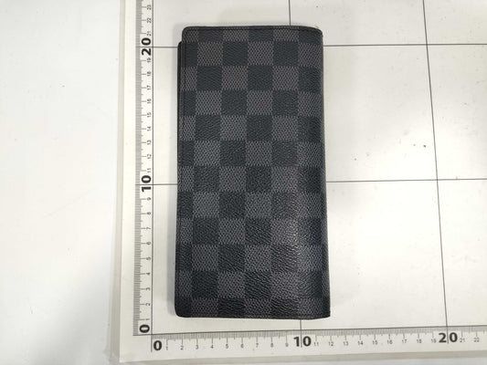 LOUIS VUITTON Damier Graphite N62665 Portefeuille Brazza Wallet