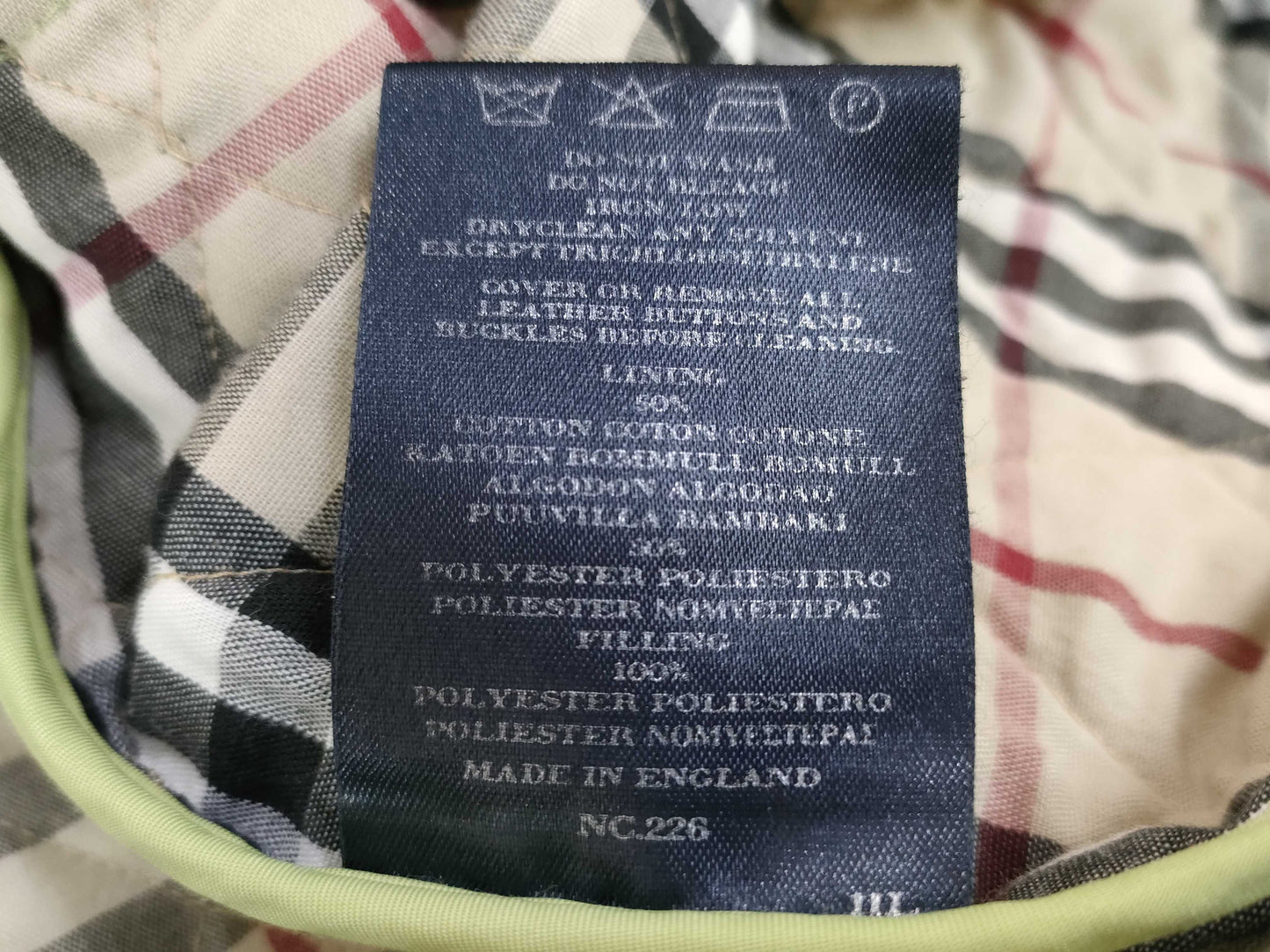 BURBERRY Women's Nylon Jacket in Yellow-Green