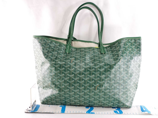 GOYARD PM Green Tote Bag with Pouch