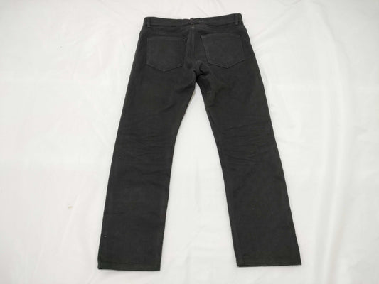 LOUIS VUITTON Denim Pants, Monogram Print, Black