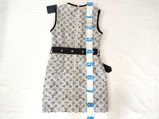 LOUIS VUITTON Monogram/Tweed Dress Dress