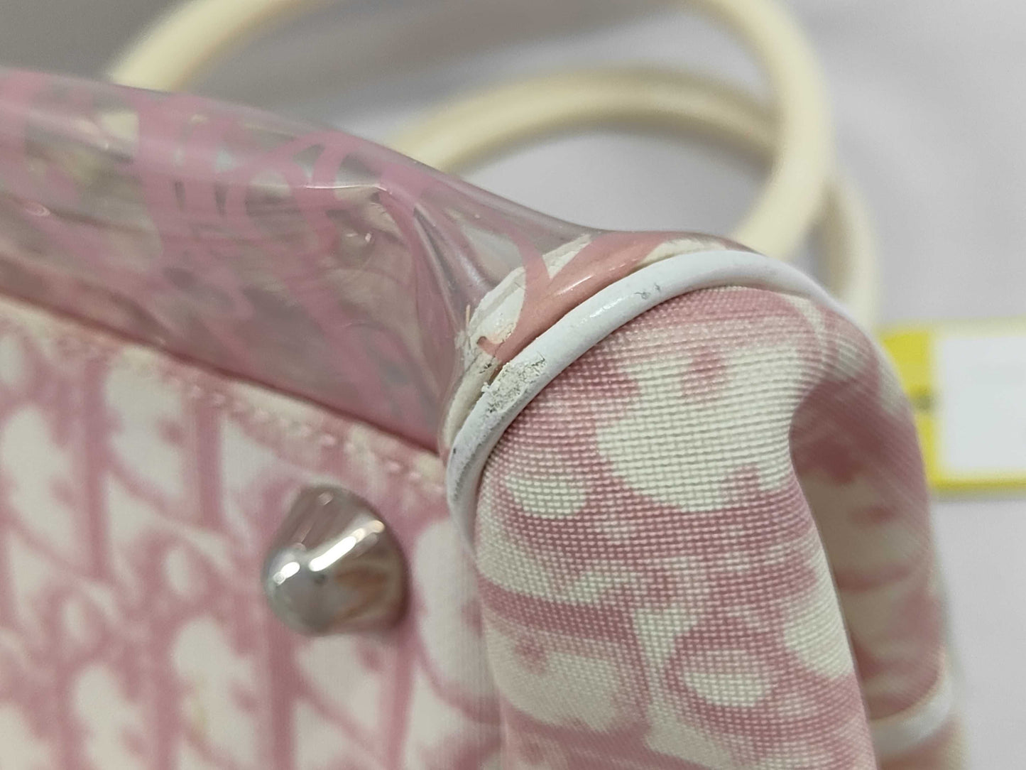 Dior Trotter Clear Bag Pink Handbag