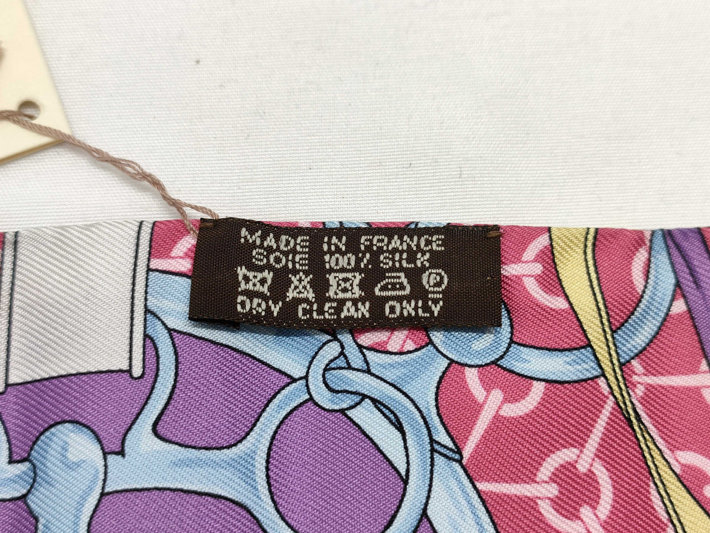 HERMES Twilly Pink Scarf with Tag