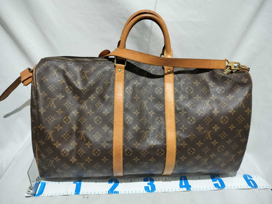 LOUIS VUITTON Monogram M41414 Keepall Bandouliere 55 Boston Bag