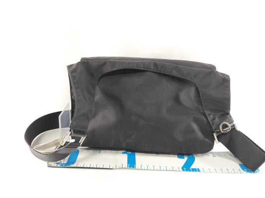 PRADA nylon body bag with triangle logo shoulder bag