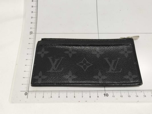 LOUIS VUITTON Monogram Eclipse Coin Card Holder Coin Case