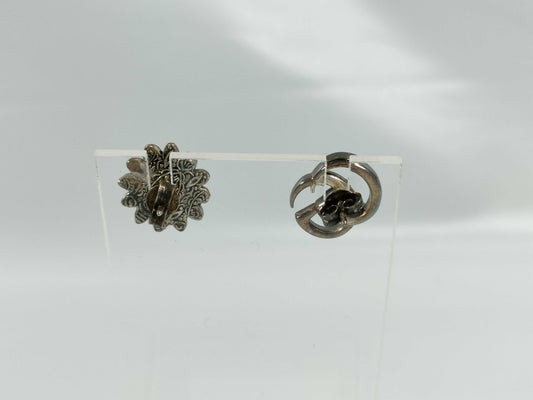 GUCCI 925 GG/Flower Design Earrings