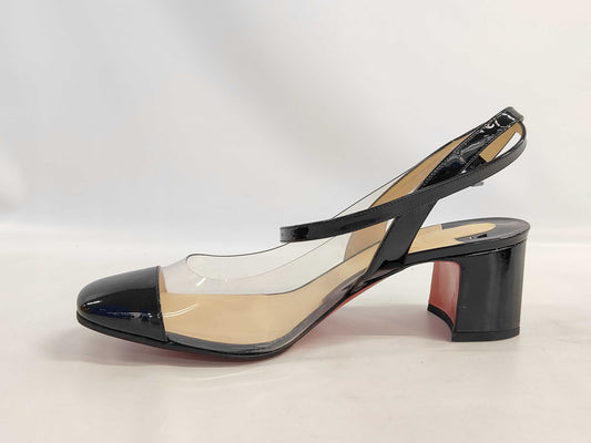 Christian Louboutin Clear Patent Leather Sandals