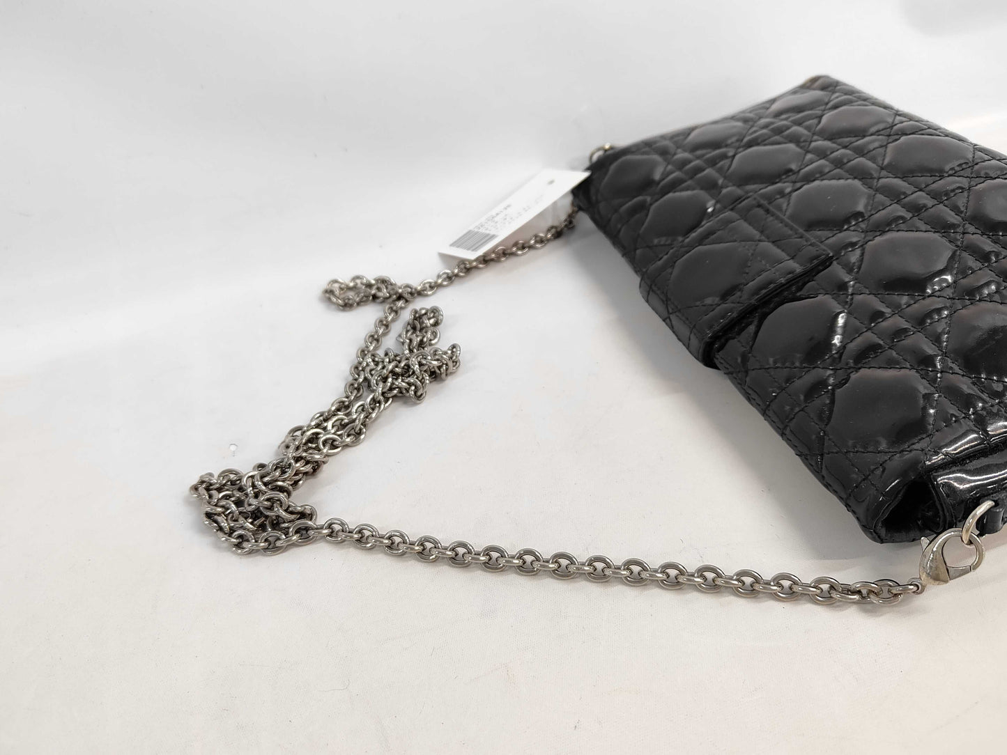 Dior Trotter Lady Dior Chain Wallet Enamel Cannage Shoulder Bag