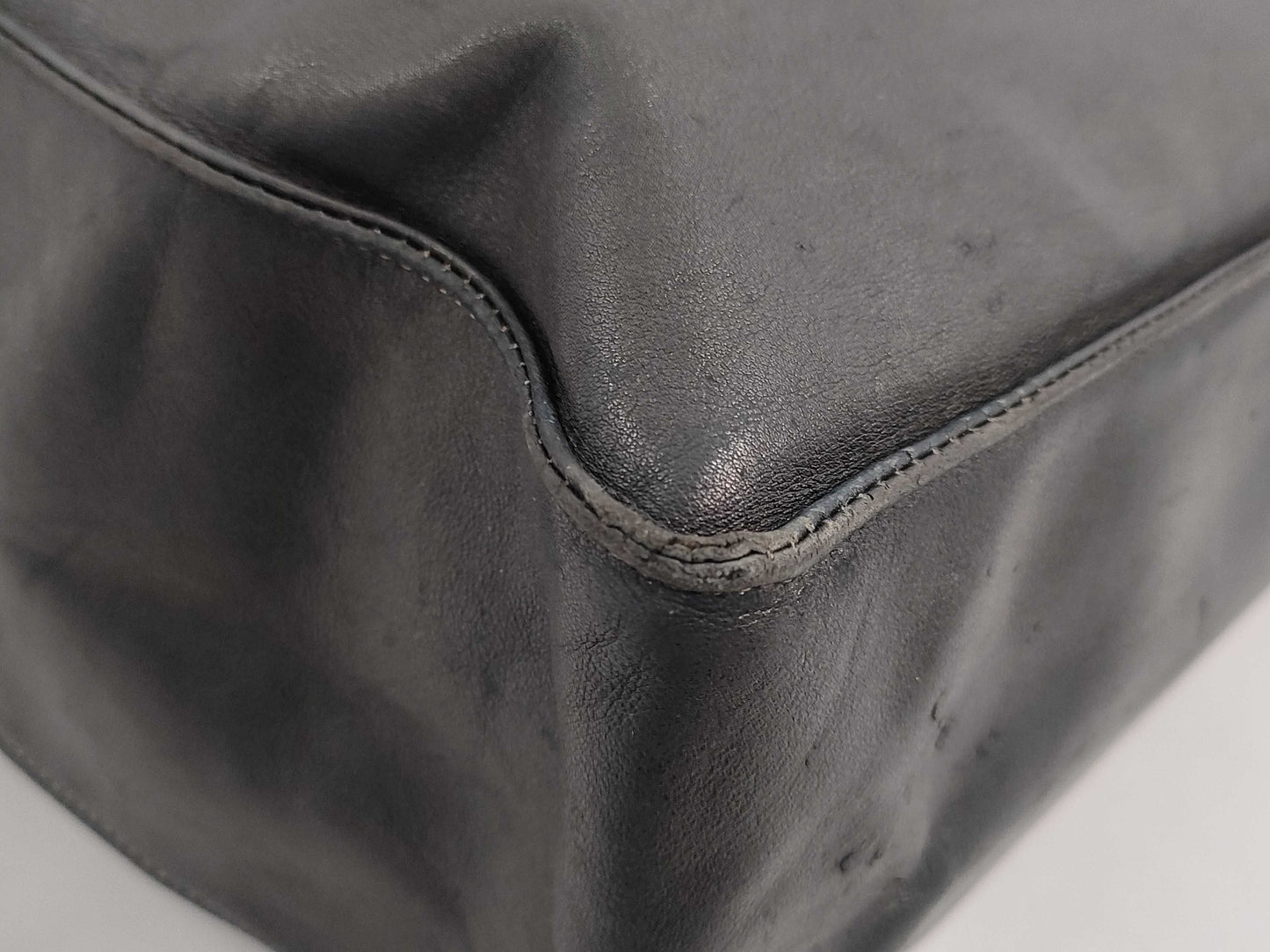 CHANEL Lambskin Leather Tote Bag with Coco Mark, Black