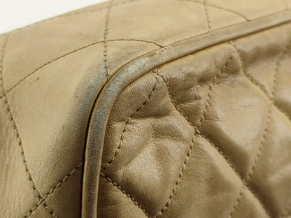 CHANEL Lambskin Matelasse Chain Tote Bag