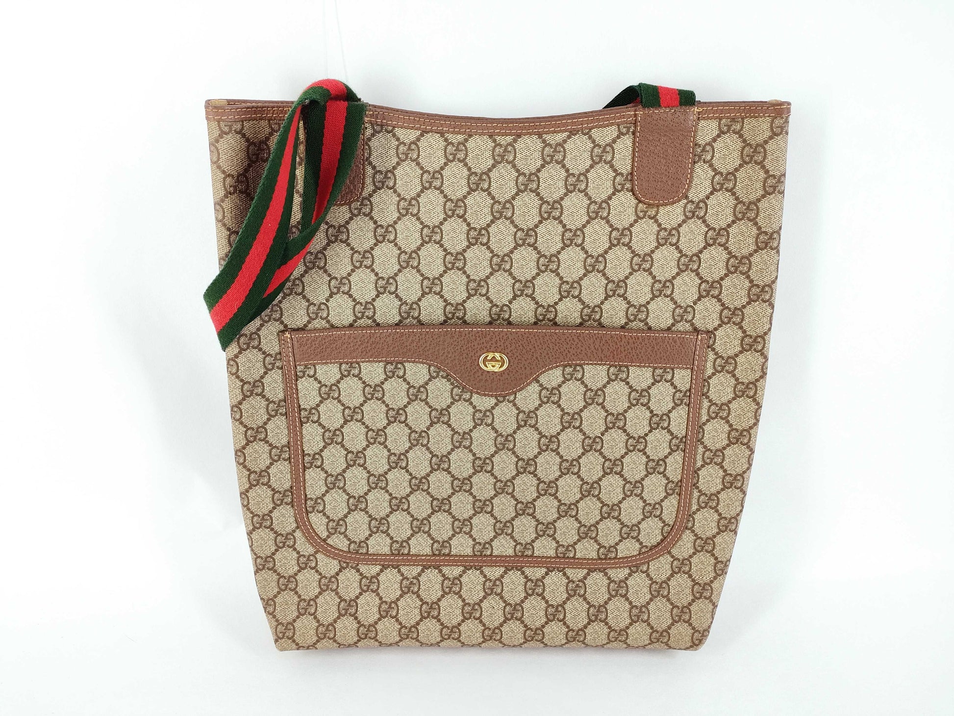 GUCCI GG Supreme Sherry Tote Bag