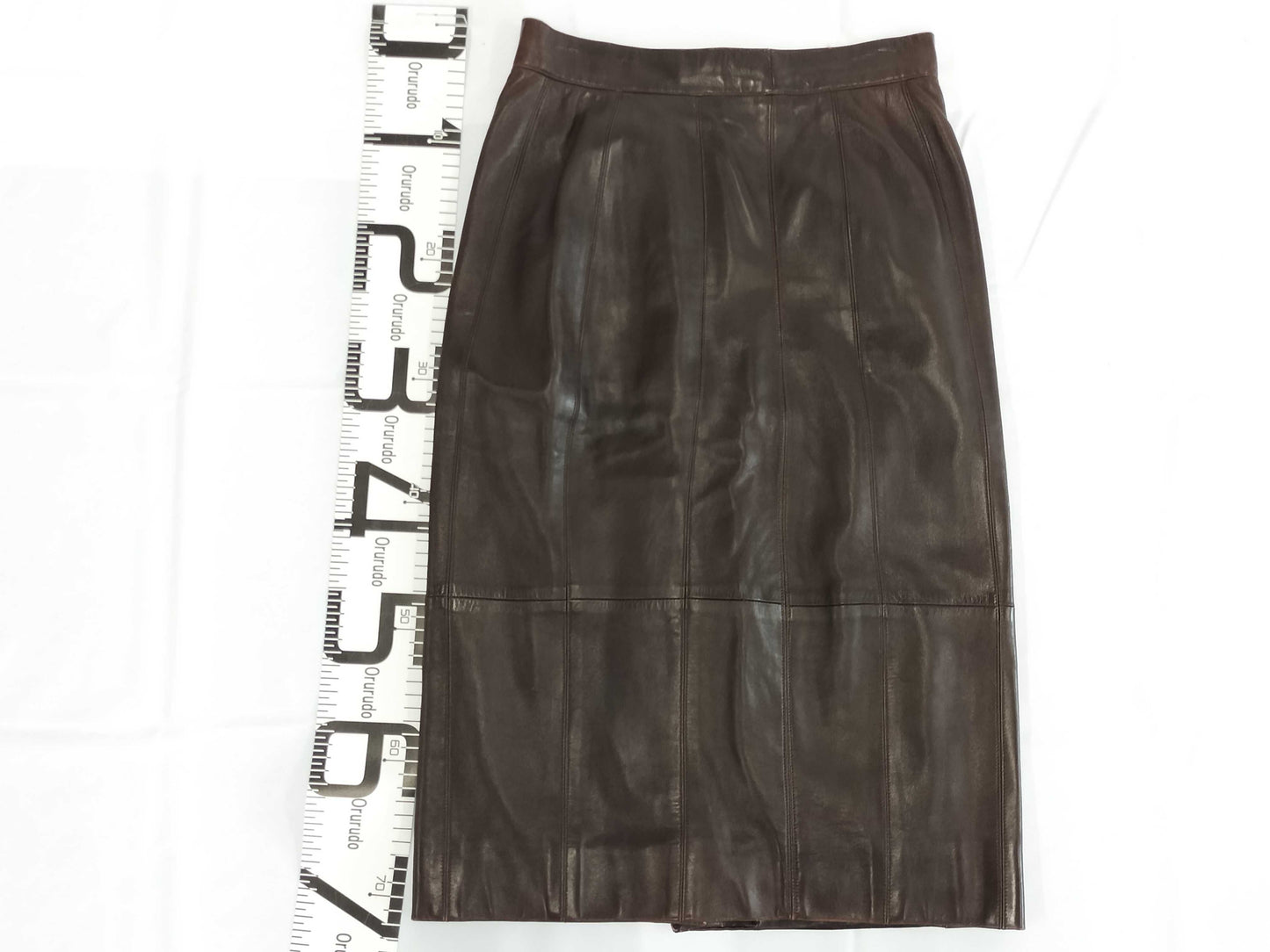 CHANEL Lamb Leather Skirt