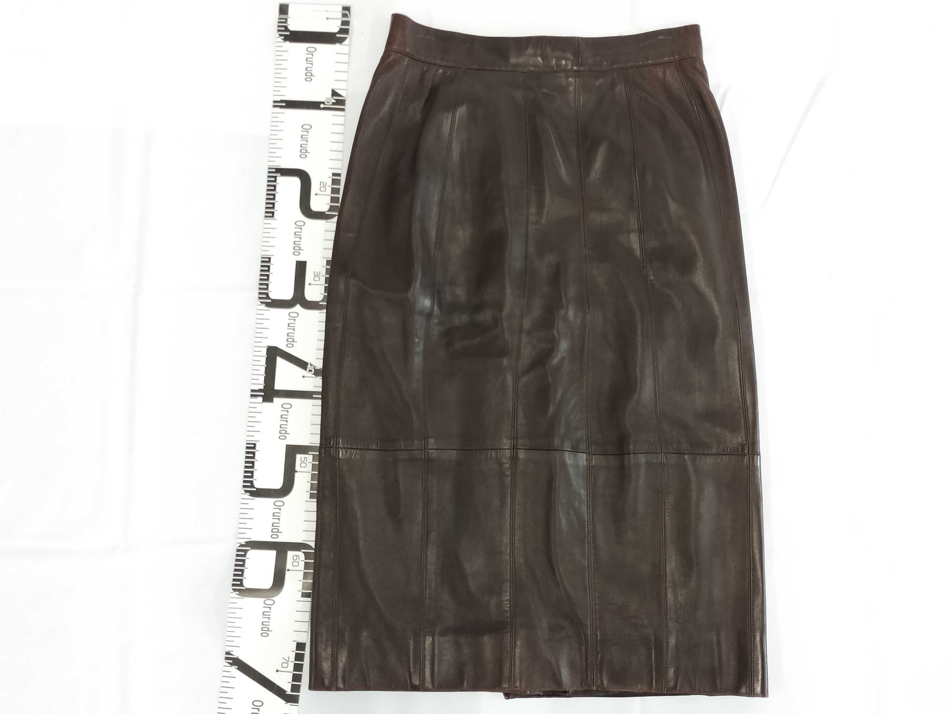 CHANEL Lamb Leather Skirt