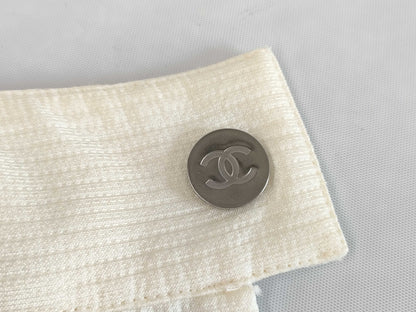 CHANEL Dress P40821W04662 #36 Cream x Gold