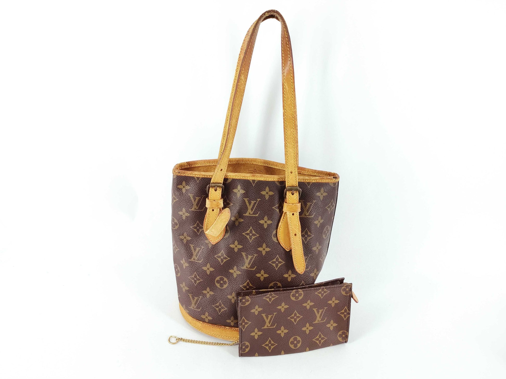 LOUIS VUITTON Louis Vuitton Bucket PM Pouch Tote Bag