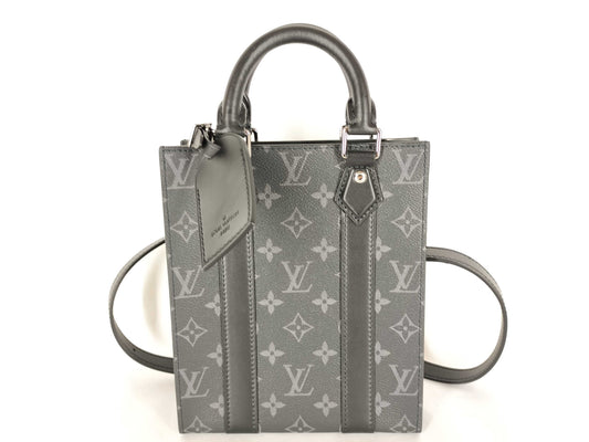LOUIS VUITTON Monogram Eclipse Sac Plat MINI Shoulder Bag M46453