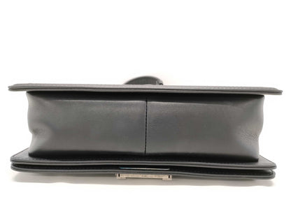 CHANEL Black and White Braided Leboy Shoulder Bag