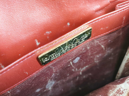 Cartier Must Line Leather Shoulder Bag Bordeaux