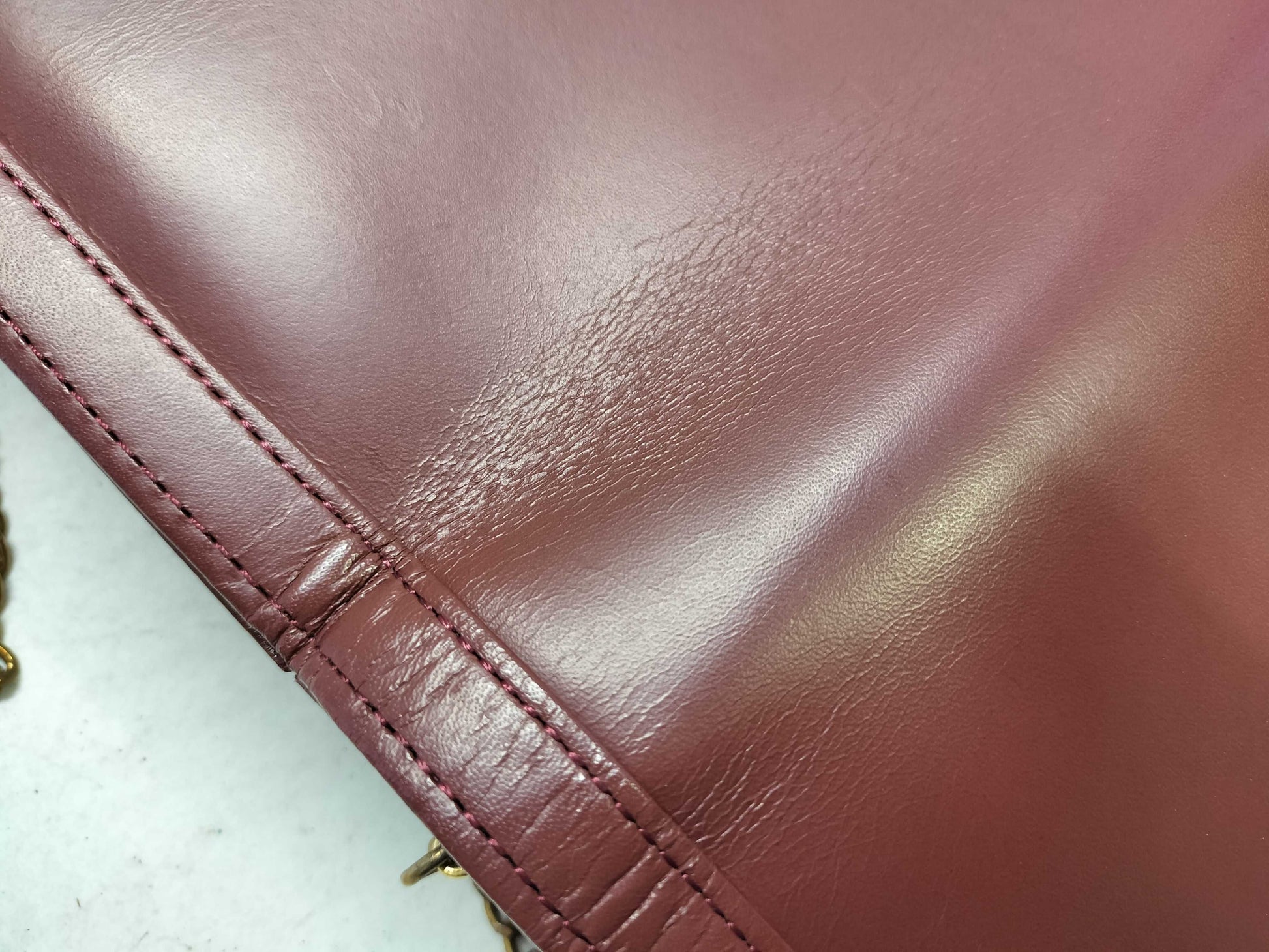 Cartier Must Line Leather Shoulder Bag Bordeaux