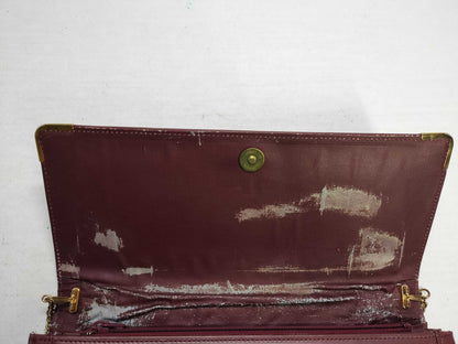 Cartier Must Line Leather Shoulder Bag Bordeaux