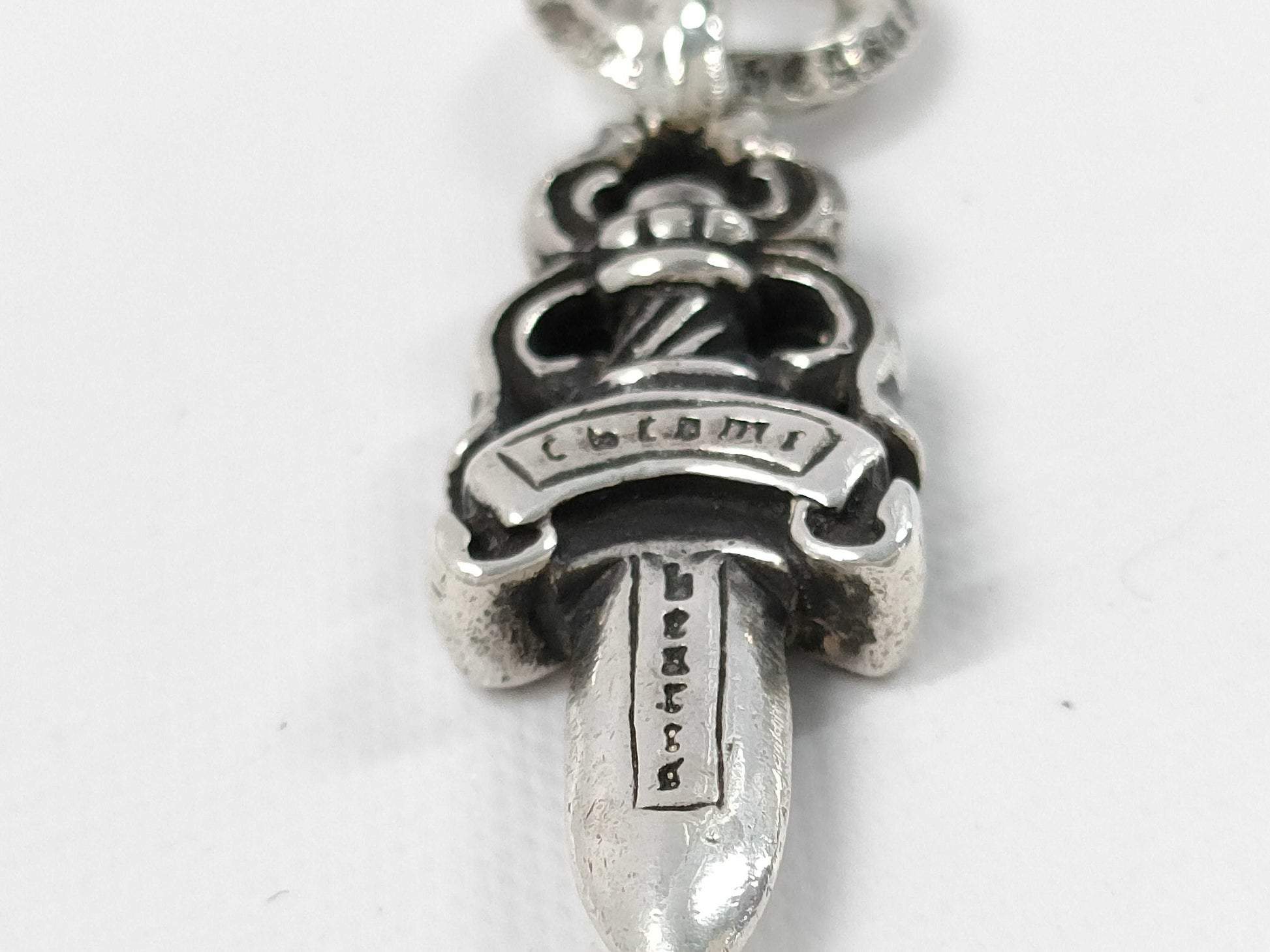 CHROME HEARTS Dagger Charm Pendant with Guarantee