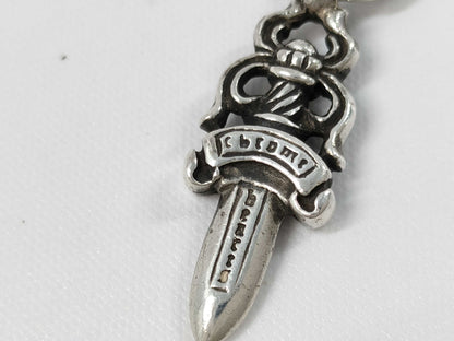 CHROME HEARTS Dagger Charm Pendant with Guarantee
