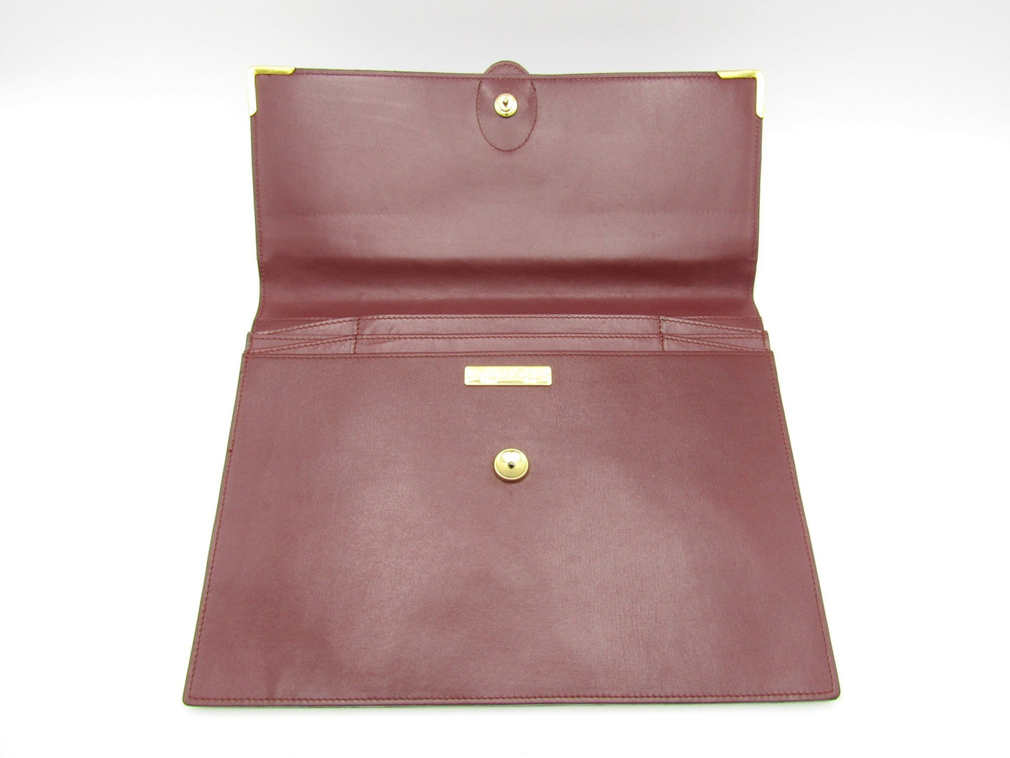 Cartier Must Line Clutch Leather/Bordeaux G Hardware Clutch Bag