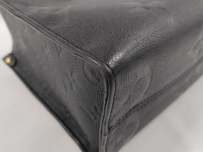 LOUIS VUITTON M45653 Empreinte On-the-Go PM Noir Handbag