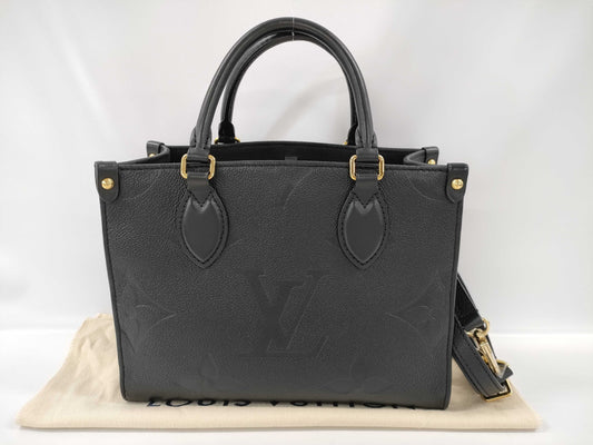 LOUIS VUITTON M45653 Empreinte On-the-Go PM Noir Handbag