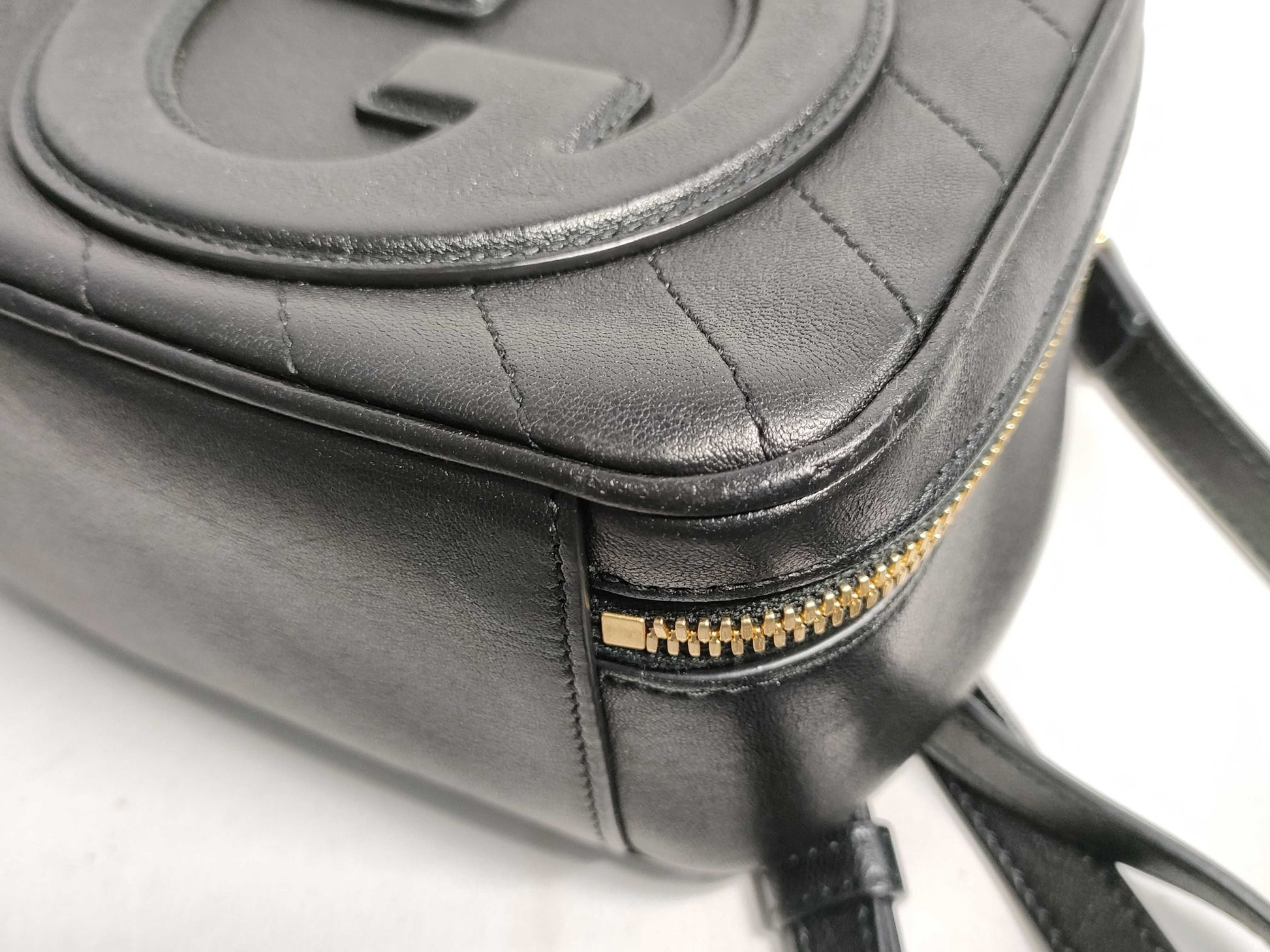 GUCCI Blondie Top Handle Bag 744434 Leather Shoulder Bag Handbag