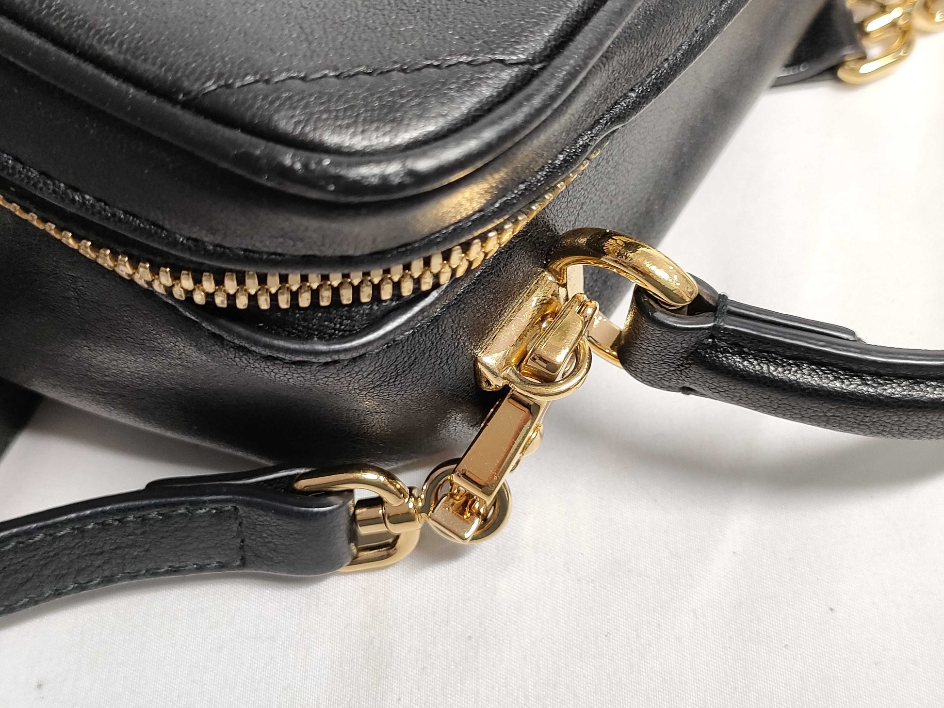 GUCCI Blondie Top Handle Bag 744434 Leather Shoulder Bag Handbag