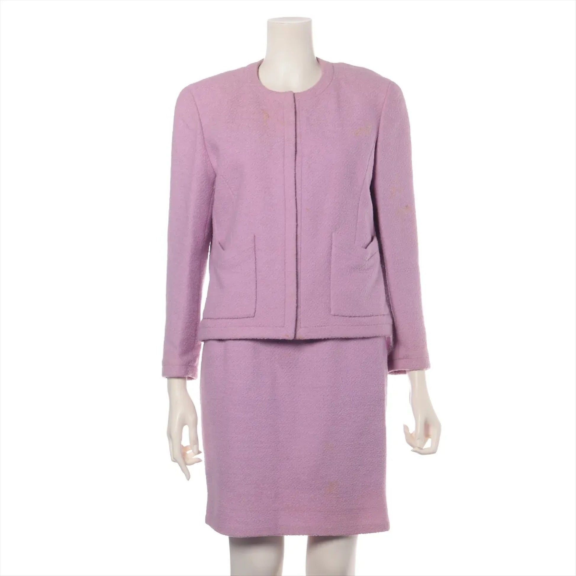 CHANEL Coco Button Wool Set, Size 38, Other Apparel