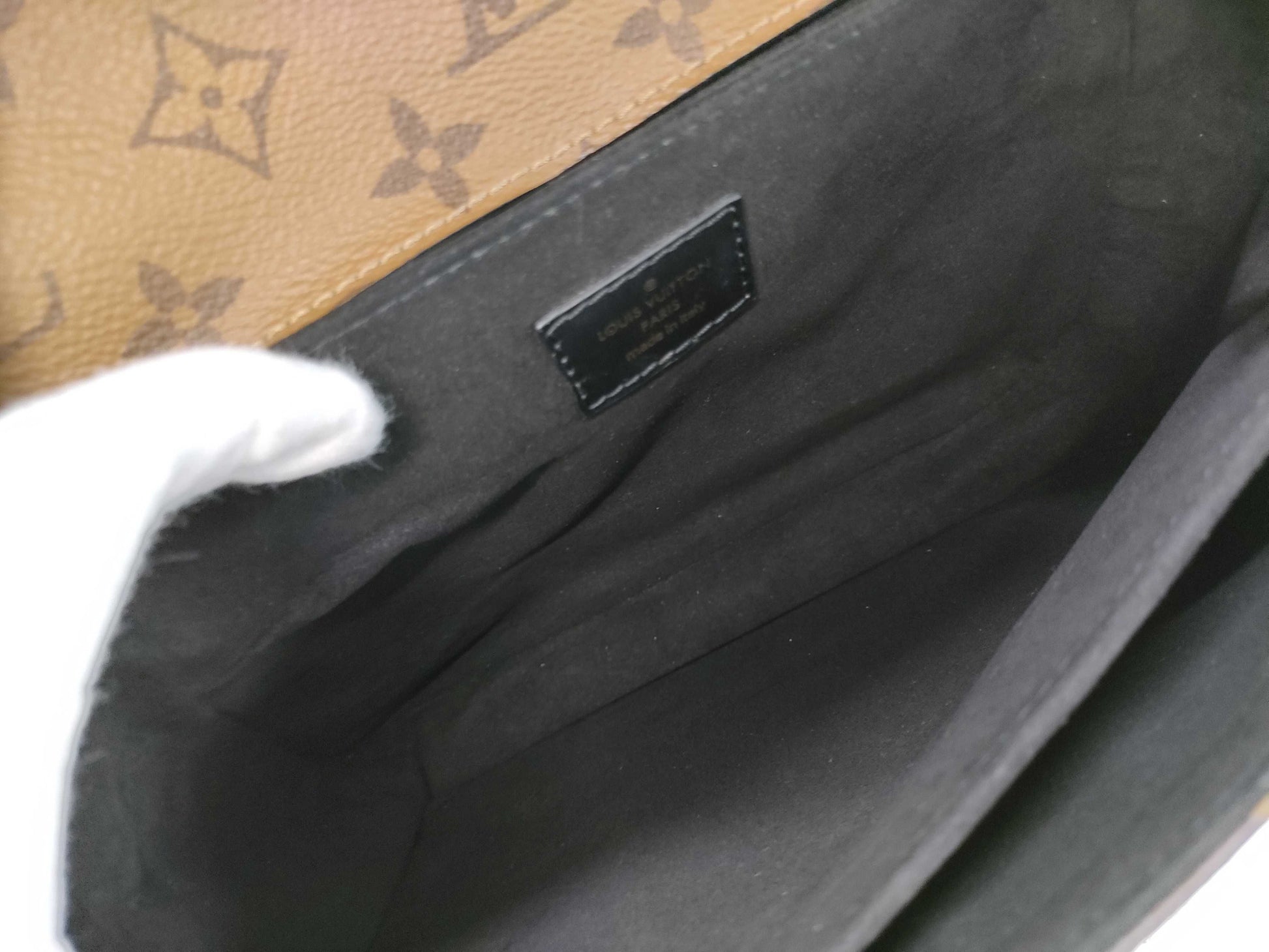 LOUIS VUITTON Metis MM Pochette Handbag, Brown PVC Coated Canvas with Gold Hardware, M44876 FO0169, Shoulder Strap, Dust Bag