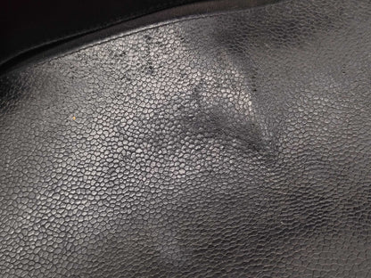 CHANEL Boy Chanel 25 Caviar Leather V-Stitch Chain Shoulder Bag with Seal