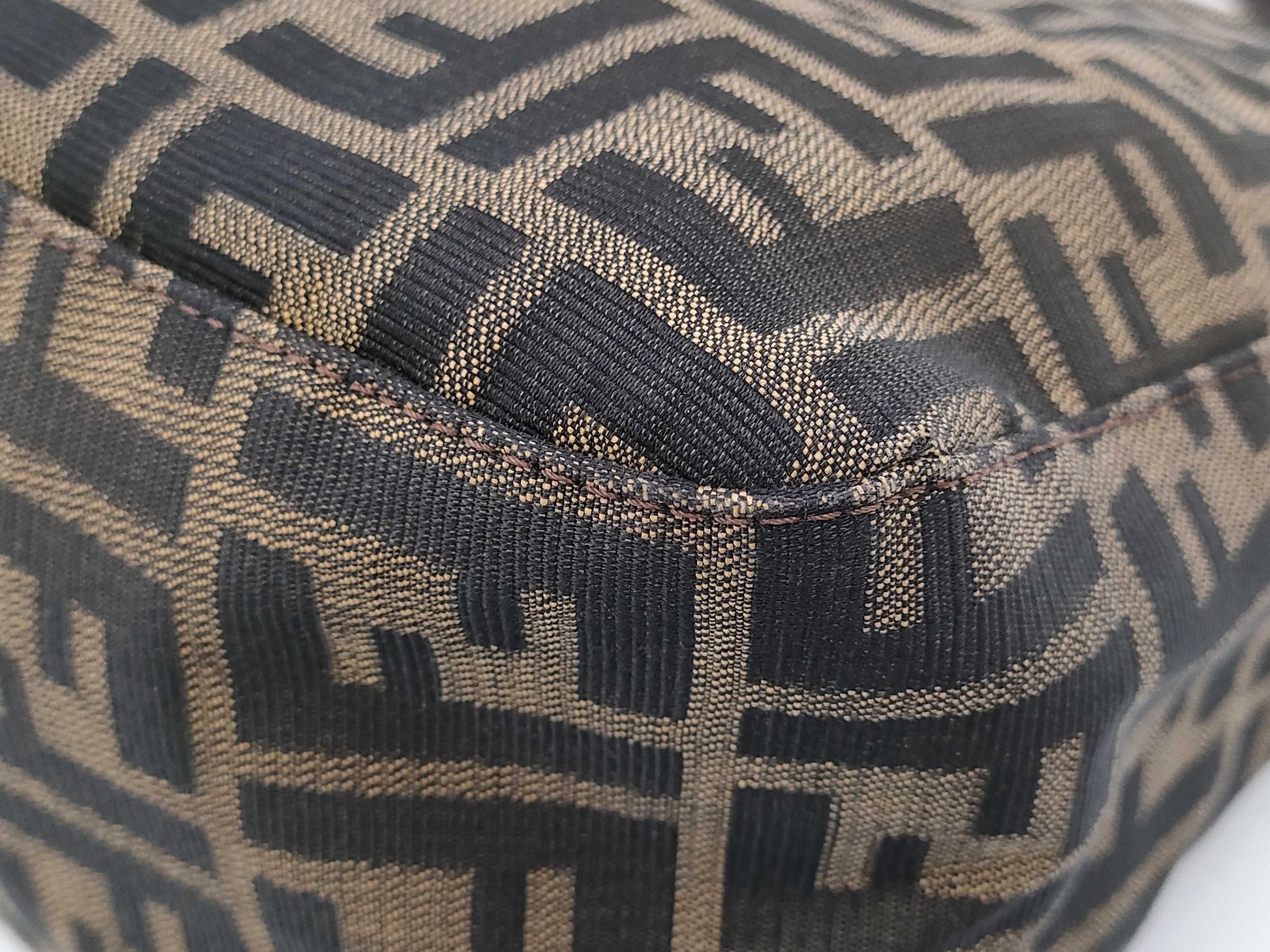FENDI Zucca Mamma Bucket Handbag