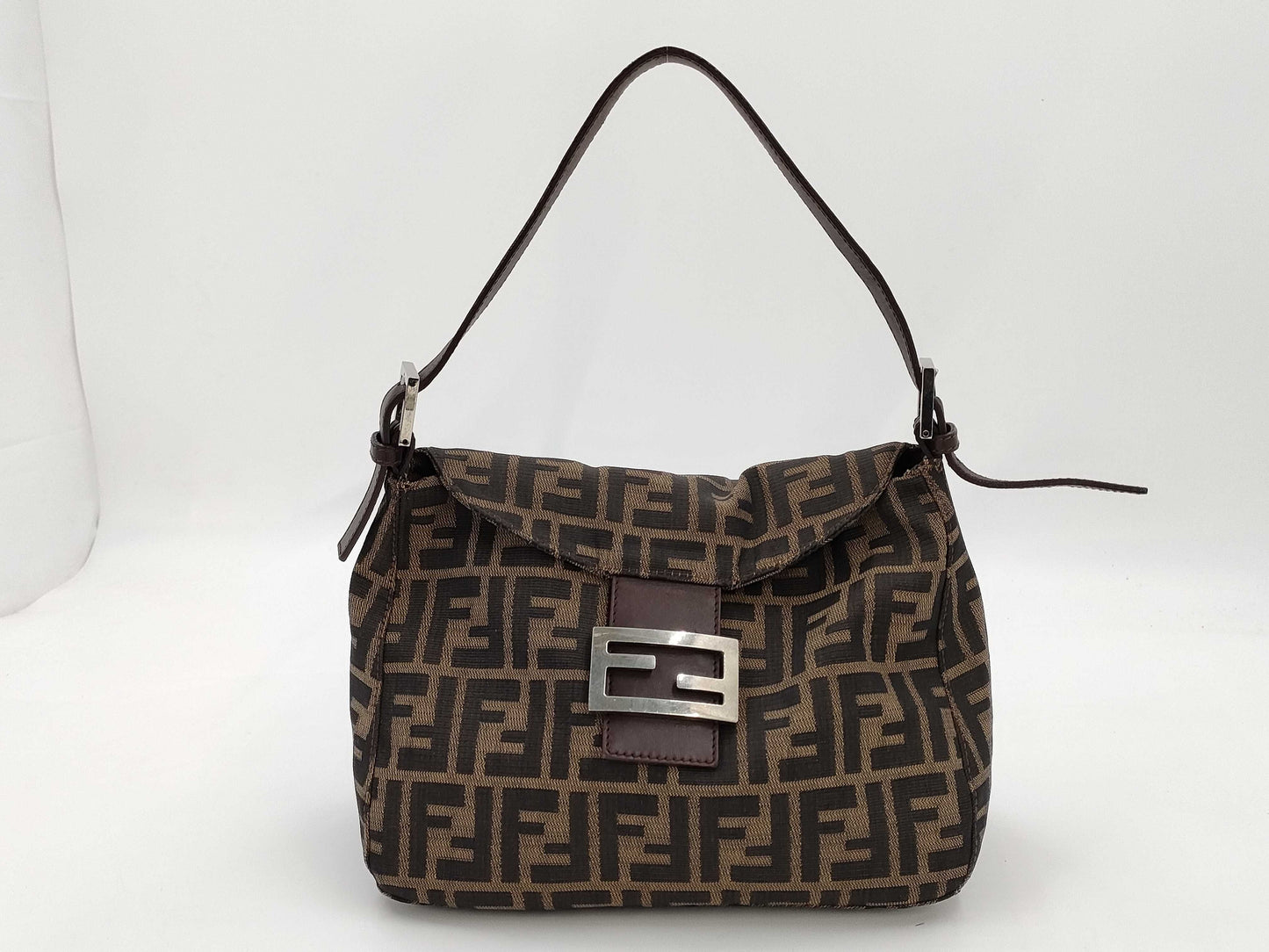 FENDI Zucca Mamma Bucket Handbag