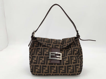 FENDI Zucca Mamma Bucket Handbag