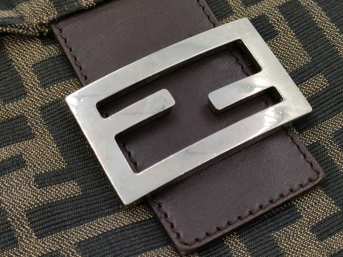 FENDI Zucca Mamma Bucket Handbag