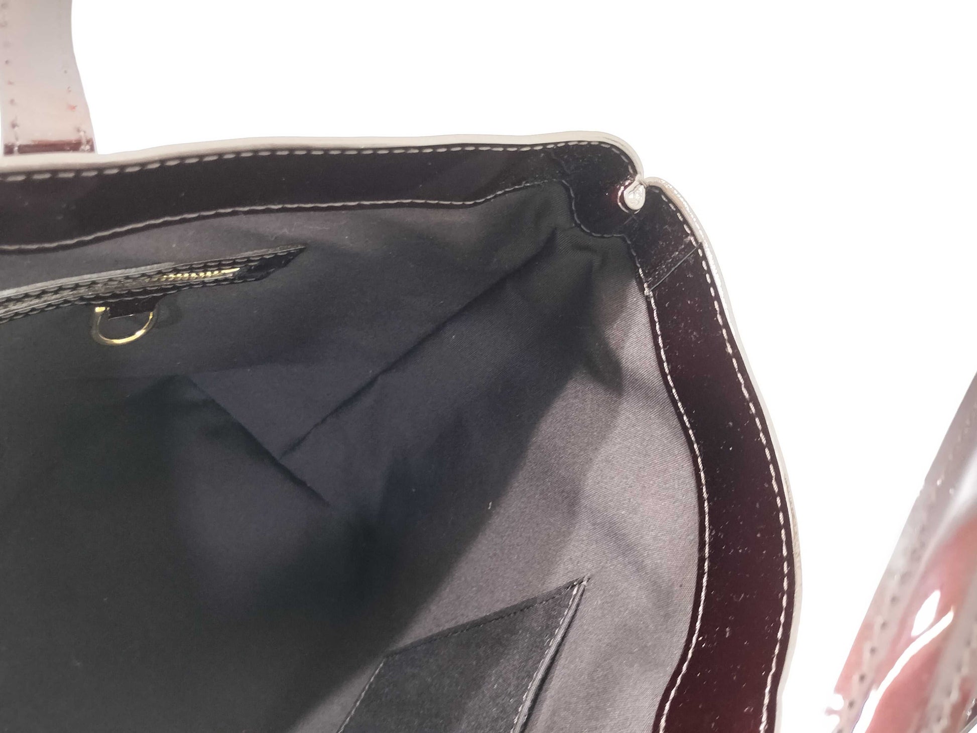 LOUIS VUITTON Vernis Wilshire MM M91645 SN2180 Handbag