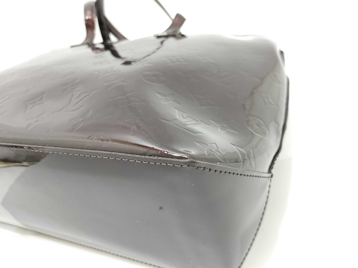 LOUIS VUITTON Vernis Wilshire MM M91645 SN2180 Handbag