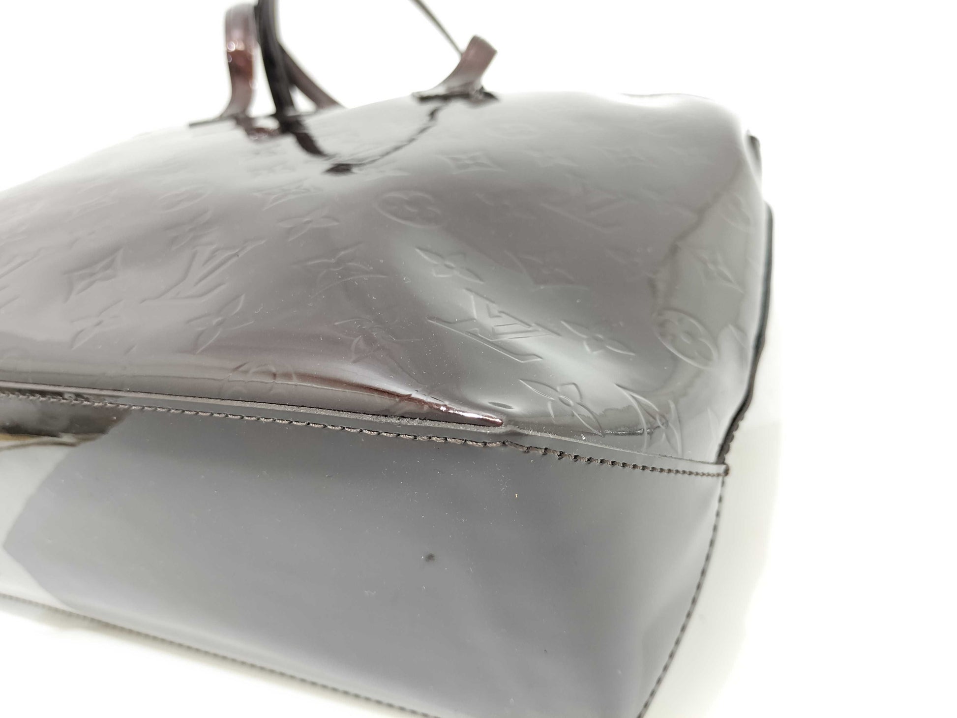 LOUIS VUITTON Vernis Wilshire MM M91645 SN2180 Handbag