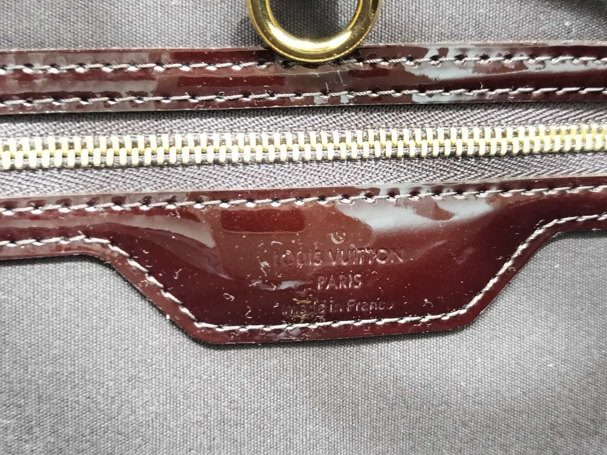 LOUIS VUITTON Vernis Wilshire MM M91645 SN2180 Handbag
