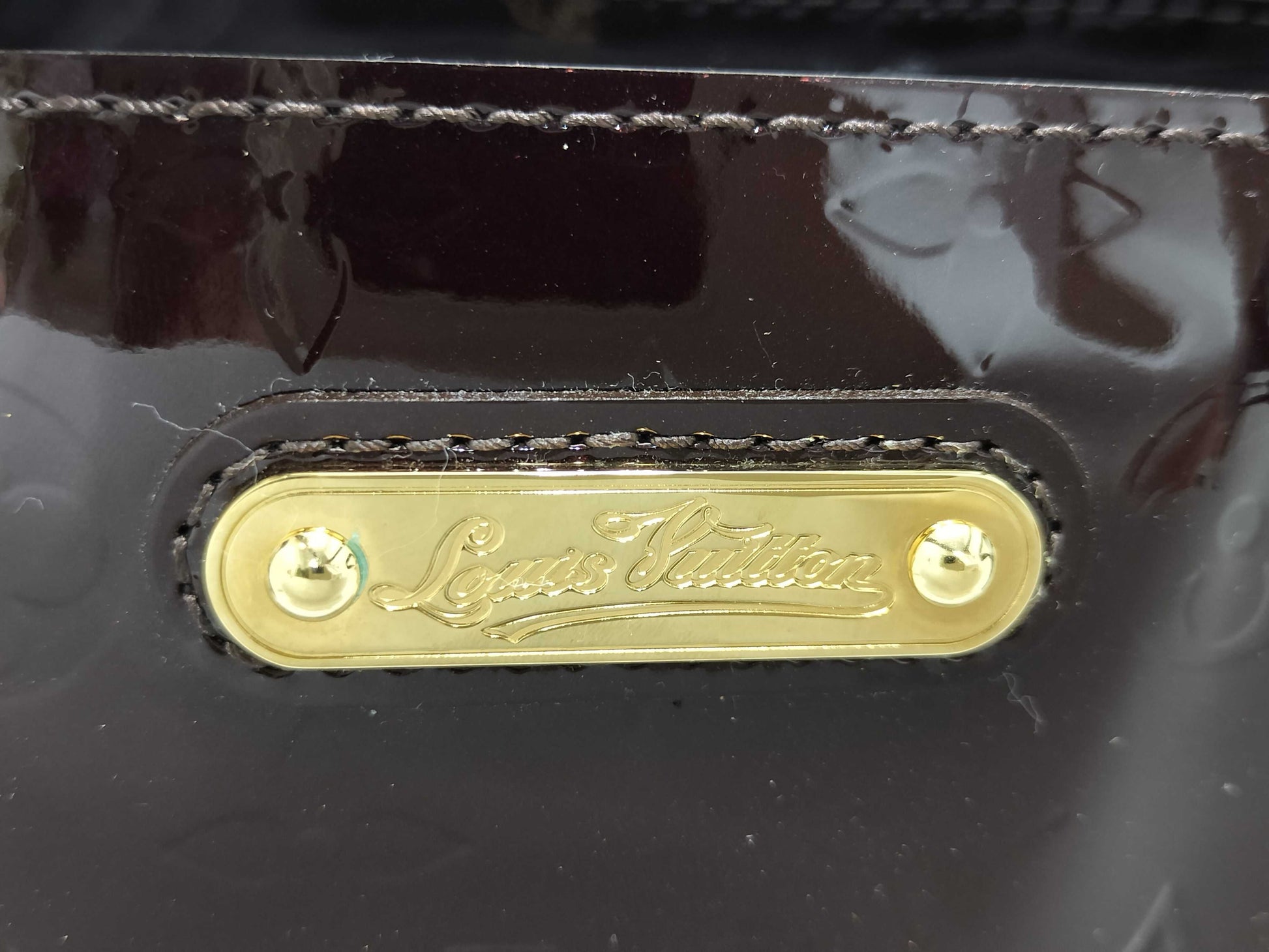 LOUIS VUITTON Vernis Wilshire MM M91645 SN2180 Handbag