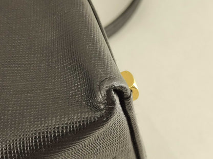 Salvatore Ferragamo 2-Way Gancini Saffiano Leather Handbag