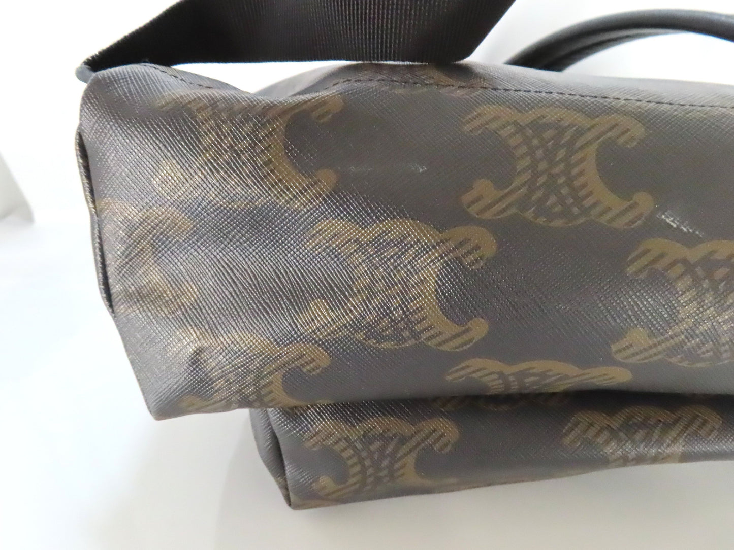 CELINE Medium Backpack / Triomphe Canvas XL Black Rucksack 188382EOI.38SI